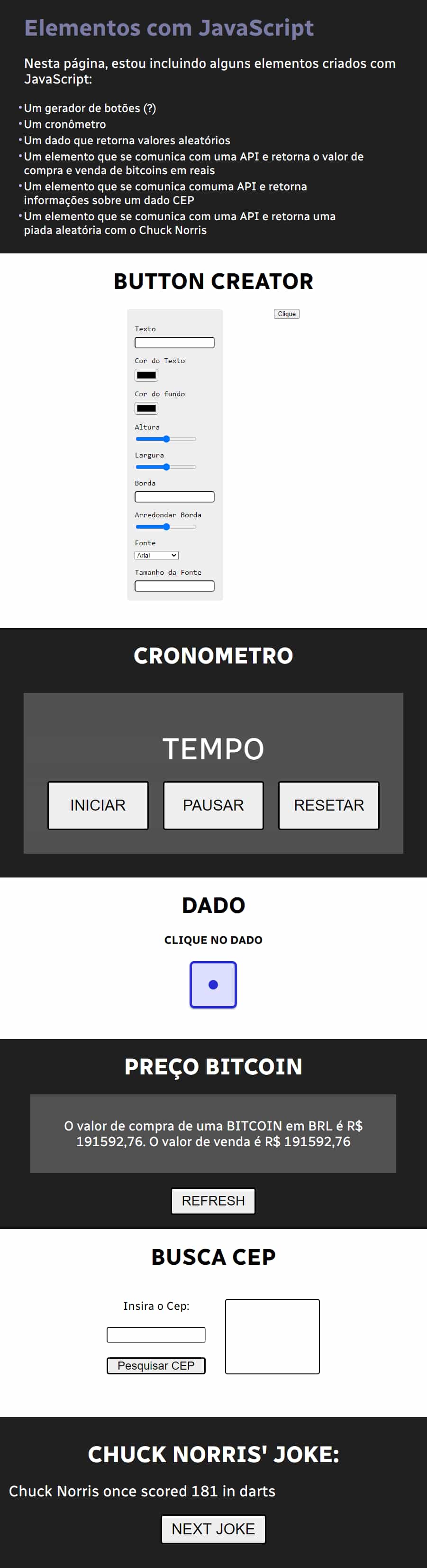 Screenshot Apps com JS