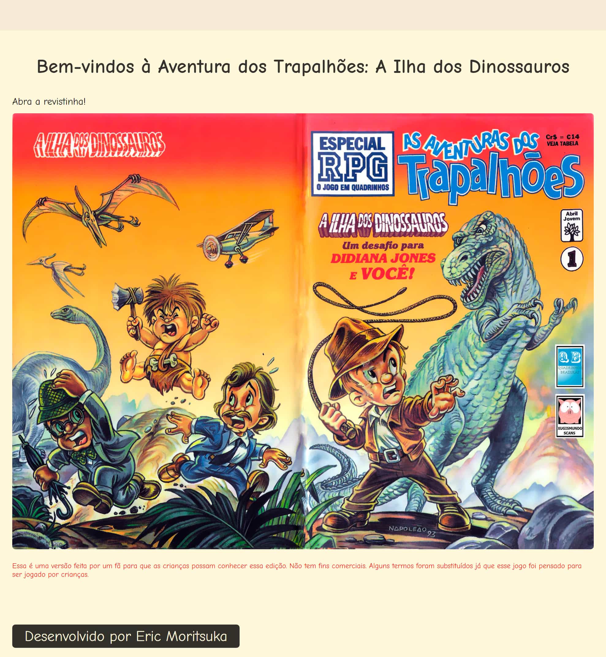 Screenshot RPG: Os Trapalhões